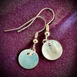 Small Circle Shell Earrings